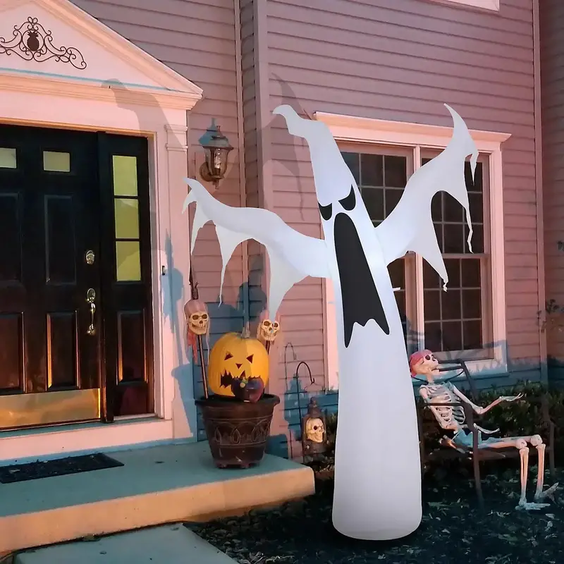 1.8m Standalone Inflatable Ghost | All-Weather LED Halloween Decor for Indoors or Outdoors by HOMCOM