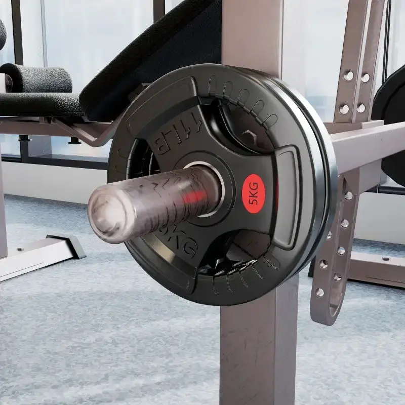 10kg Olympic Weight Plate Set (2×5kg) | Triple-Grip Black Plates with 5cm Centre Hole | SPORTNOW