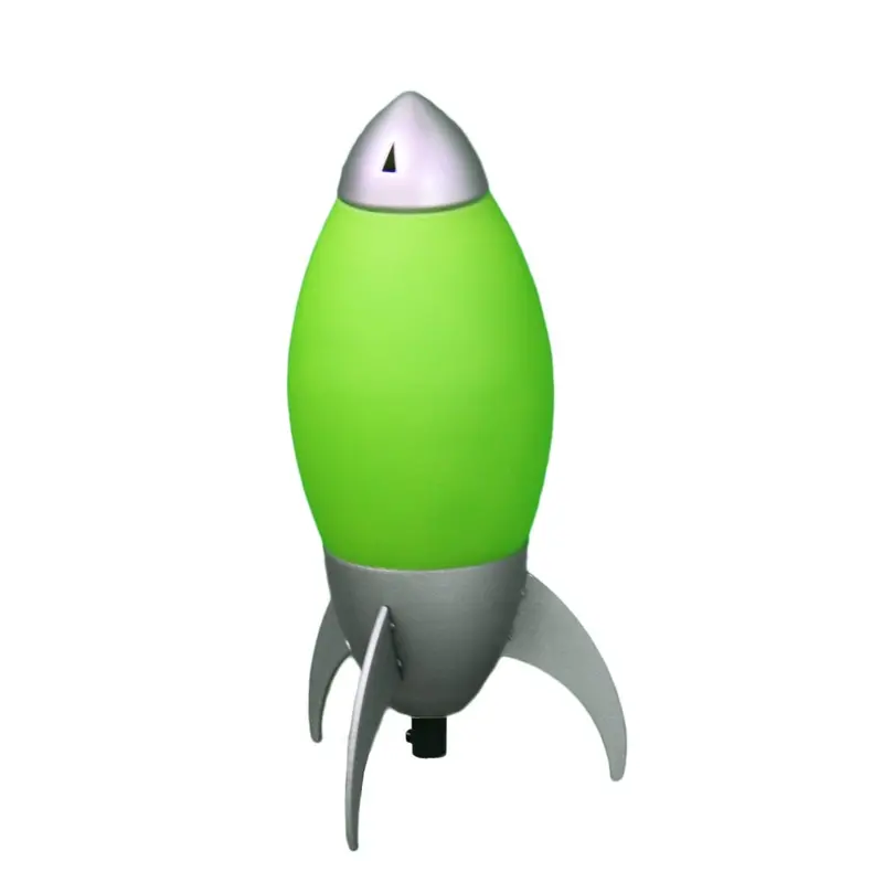 11-Inch Green Acrylic Table Lamp with Matching Green Shade