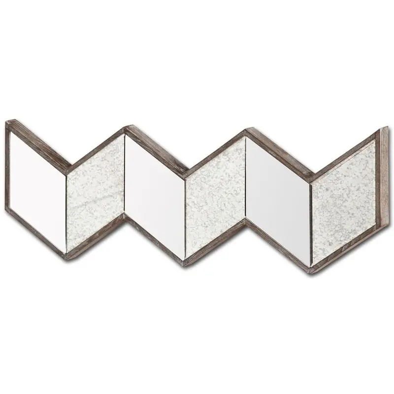 12-Inch Small Natural Novelty Wood Mirror