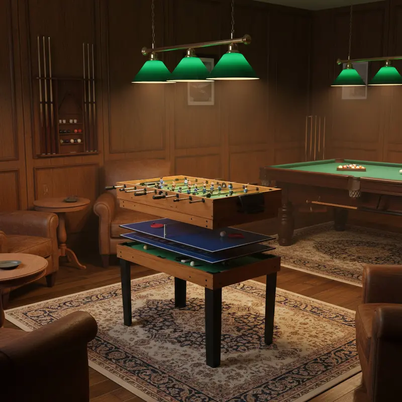 15-in-1 Maple Multi-Game Table | Family Entertainment Center with Billiards, Air Hockey & More by VIDAXL