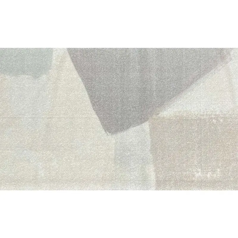 2′ x 4′ Taupe Abstract Machine-Tufted Area Rug with UV-Resistant Finish
