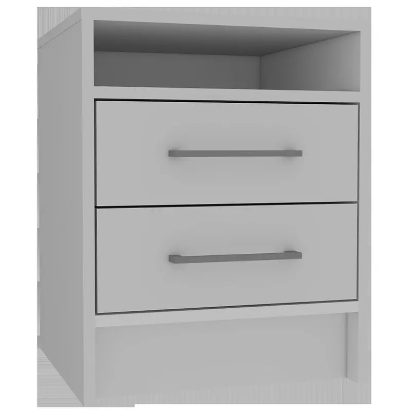 20-Inch Wooden Nightstand with Soft-Close Drawers and Clean Lines