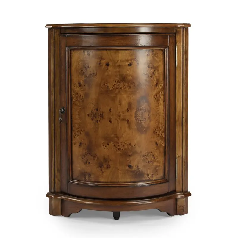 23-Inch Brown Accent Cabinet for Living Room or Entryway