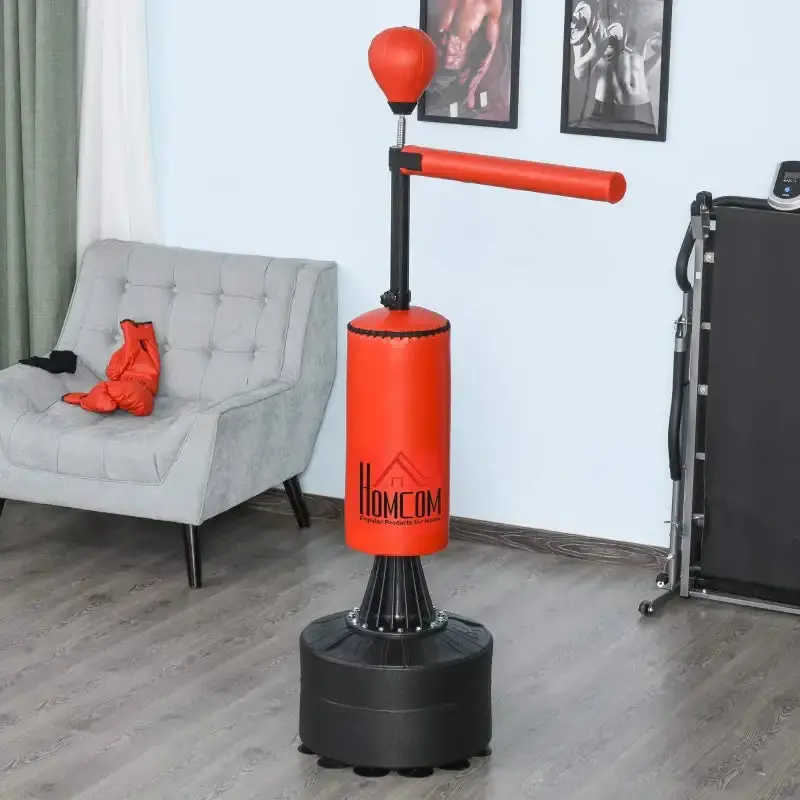 3-in-1 Freestanding Boxing Center – Punch Bag, Speed Ball & Training Gloves Included