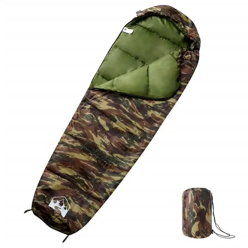 3-Season Camouflage Mummy Sleeping Bag for Outdoor Adventures