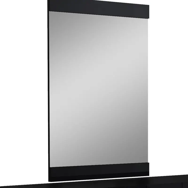30-inch Superb Black High-Gloss Dresser for Contemporary Bedrooms