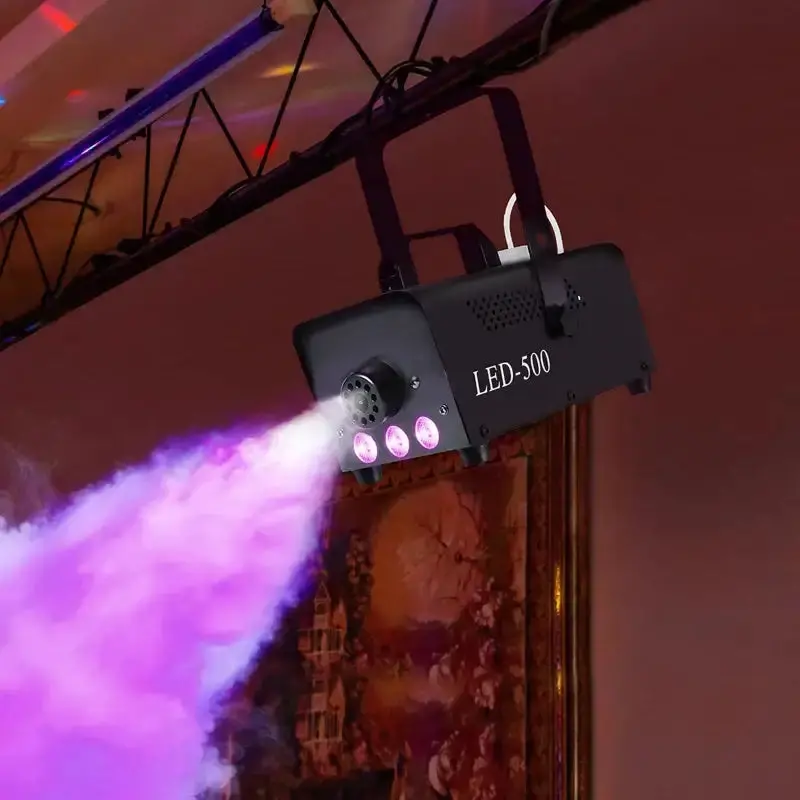450W Professional Fog Machine with RGB Lighting | 13-Color Effects & 2000 CFM Output by HOMCOM