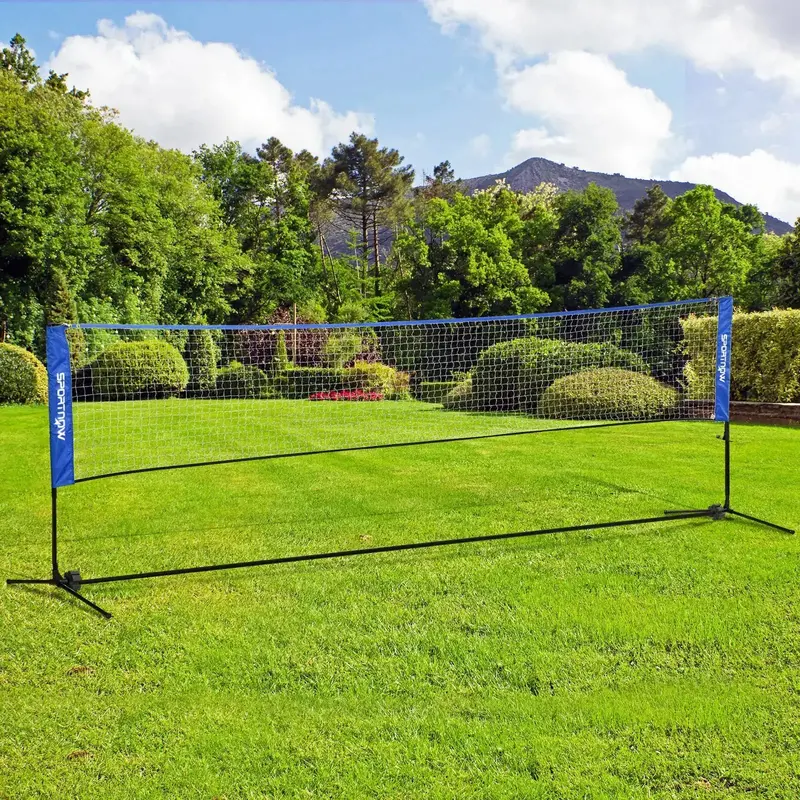 4m Multi-Sport Adjustable Net System – Height-Configurable (107–155cm) Rust-Proof Frame | SPORTNOW