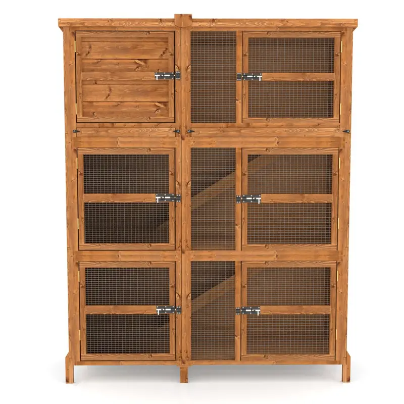 5-Foot Chartwell Triple Guinea Pig Hutch – Compact Yet Spacious Triple-Zone Design