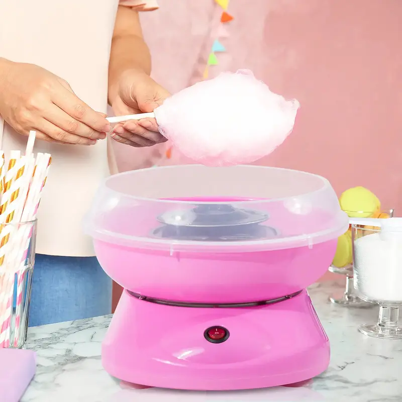 550W Pink Cotton Candy Machine – Compact Electric Floss Maker for Home Use | HOMCOM