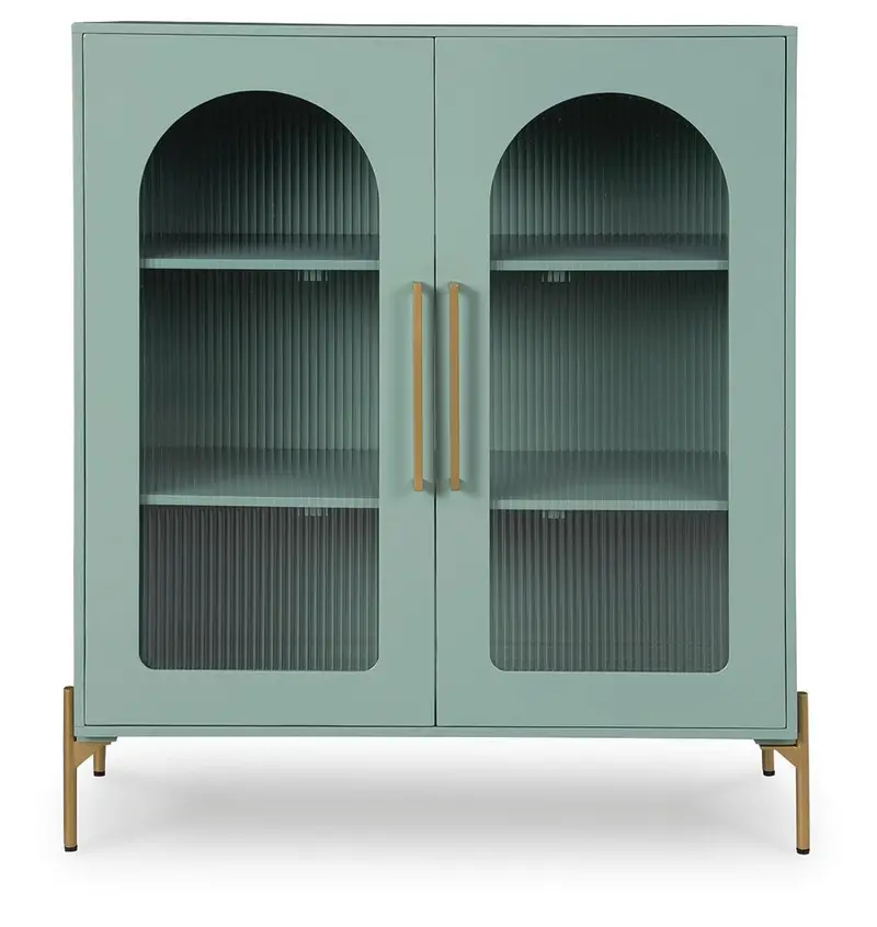 Adwen Light Green Modern Accent Cabinet