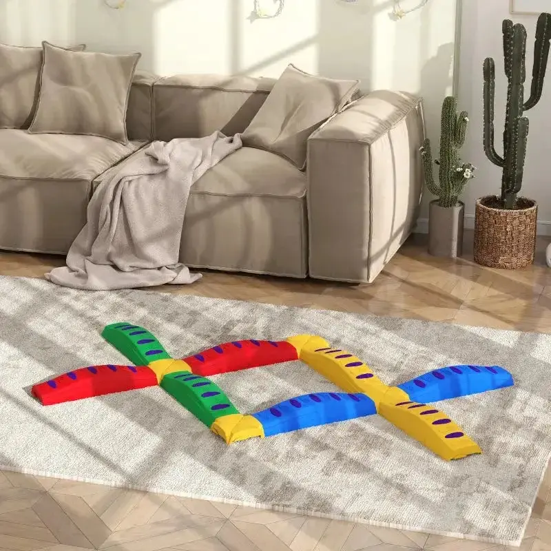 AIYAPLAY Modular Kids Balance Beam Kit – Customizable Undulating Sensory Path for Indoor or Outdoor Use