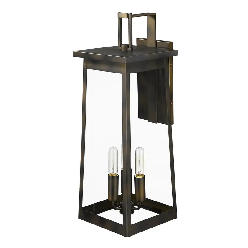 Alden Three-Light Oil-Rubbed Bronze Wall Fixture