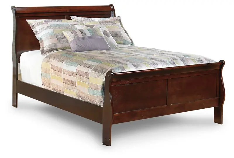 Alisdair Reddish Brown Full Sleigh Bed
