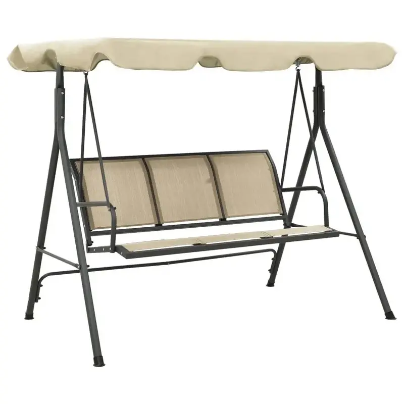 All-Weather Garden Swing Bench with Canopy | Sturdy Patio Seating for Outdoor Comfort by VIDAXL