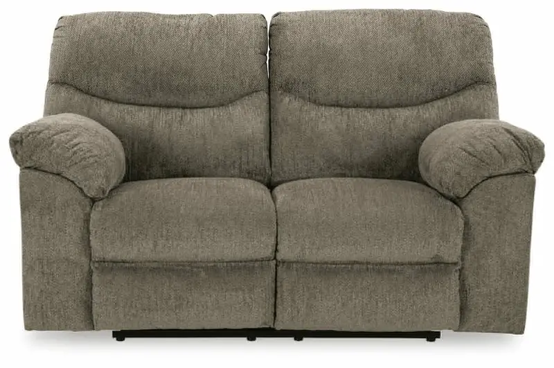 Alphons Putty-Toned Reclining Loveseat