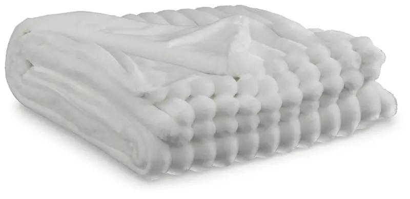 Alsonwell Crisp White Woven Throw (3-Pack)