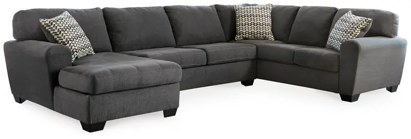 Ambee Slate 3-Piece L-Shaped Sectional with Chaise