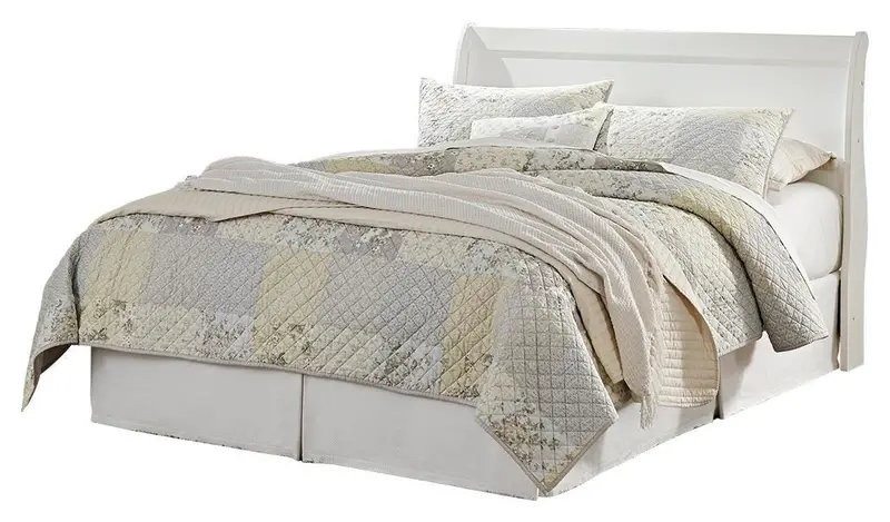 Anarasia White Sleigh-Style Headboard for Queen Beds