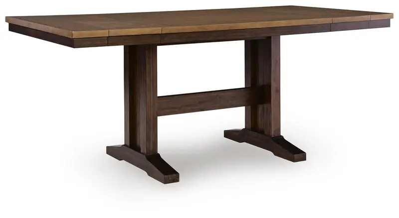 Anixburg Light & Dark Brown Extendable Counter-Height Table