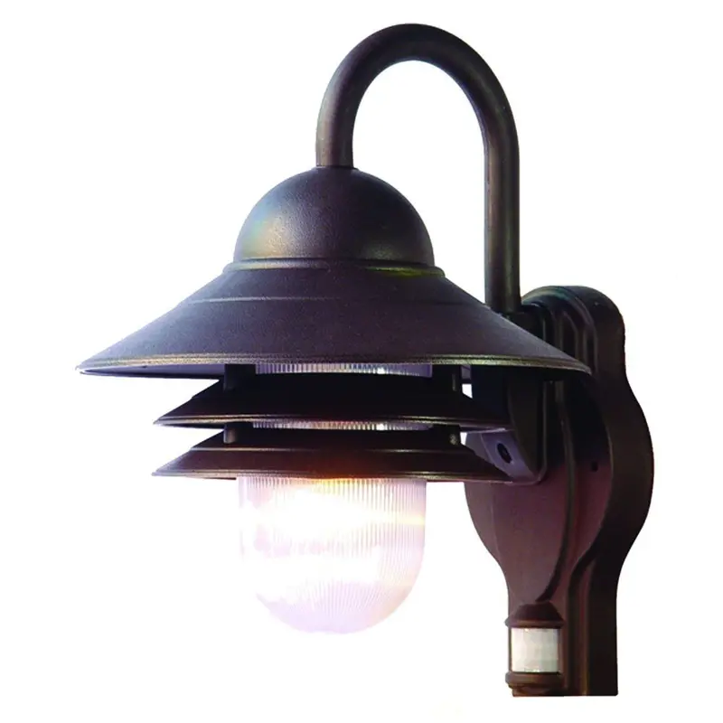 Antiqued Bronze Motion-Sensor Wall Light – Weather-Resistant Outdoor Fixture