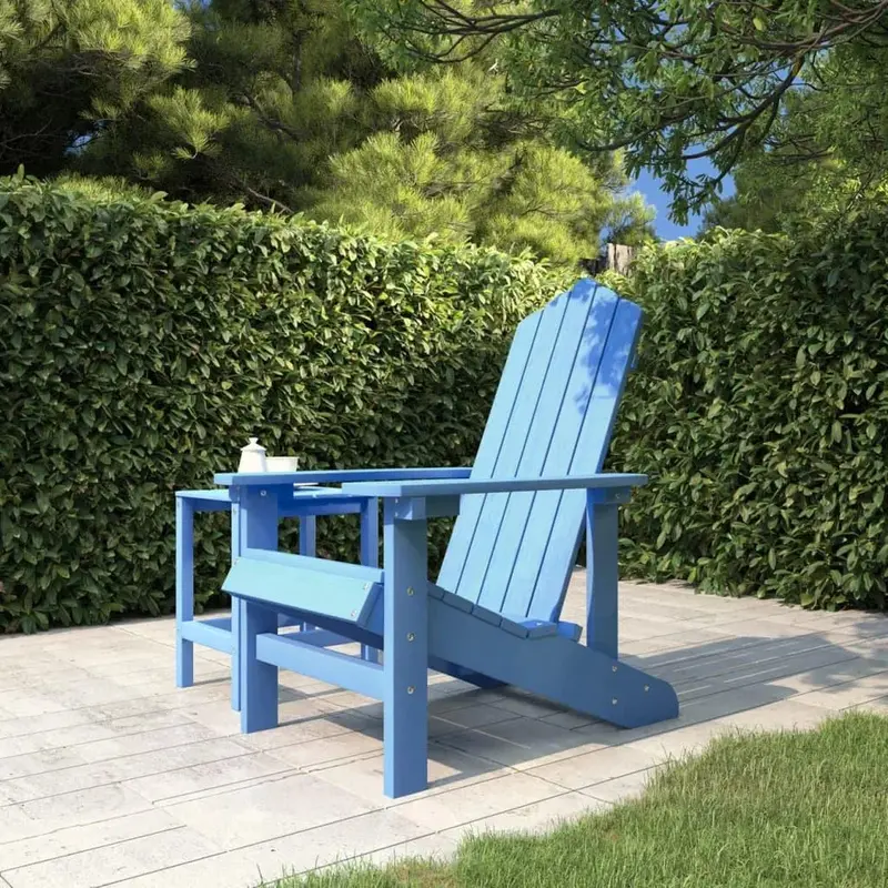 Aqua Blue Garden Adirondack Chair – Stylish Outdoor Seating