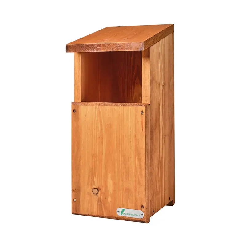 Artisan-Crafted Wooden Owl Nesting Box