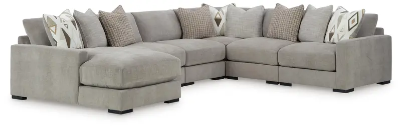 Aslan Court Flax 6-Piece Modular Sectional with Corner Chaise