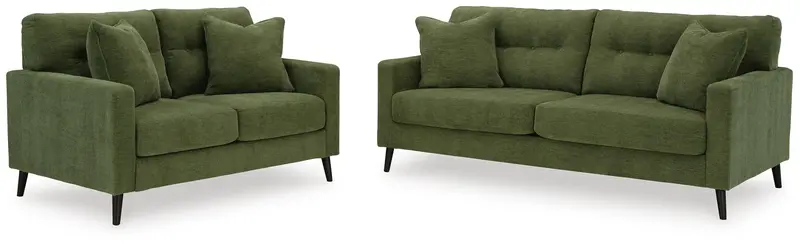 Bixler Olive Sofa and Loveseat Set