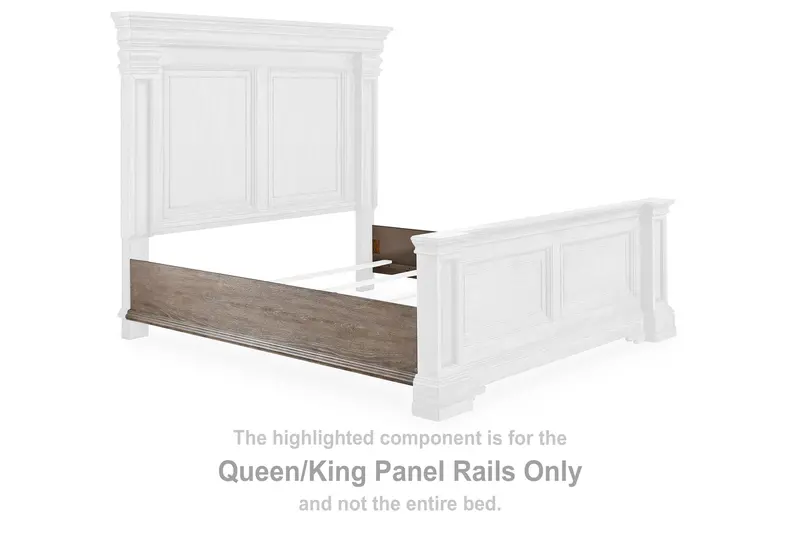 Blairhurst Light Grayish Brown Queen or King Panel Bed Rails