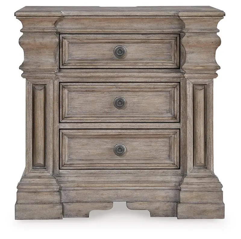 Blairhurst Three-Drawer Nightstand in Light Grayish Brown