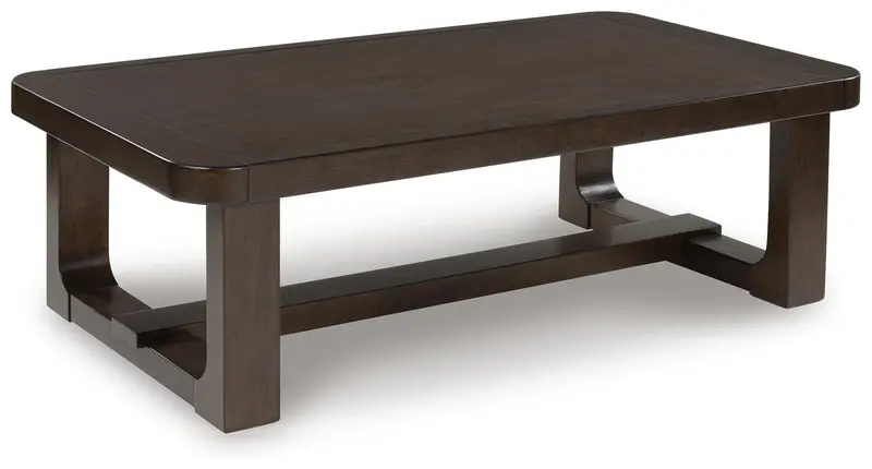 Breckington Dark Brown Rectangular Cocktail Table