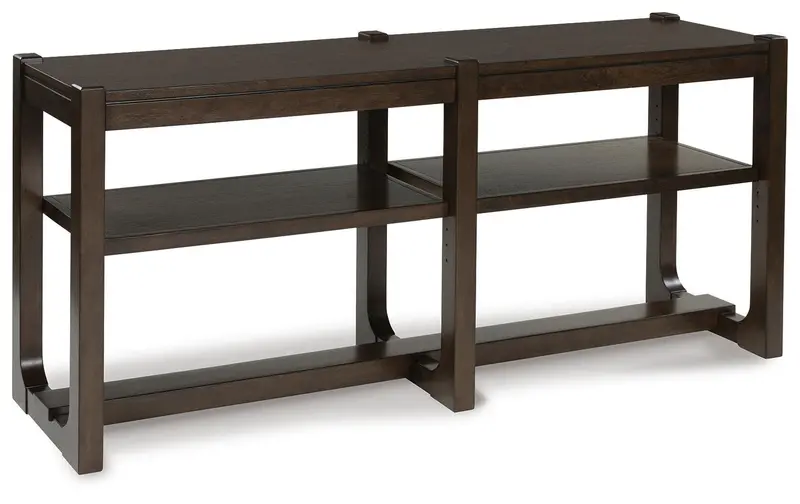 Breckington Dark Brown Sofa-Side Table