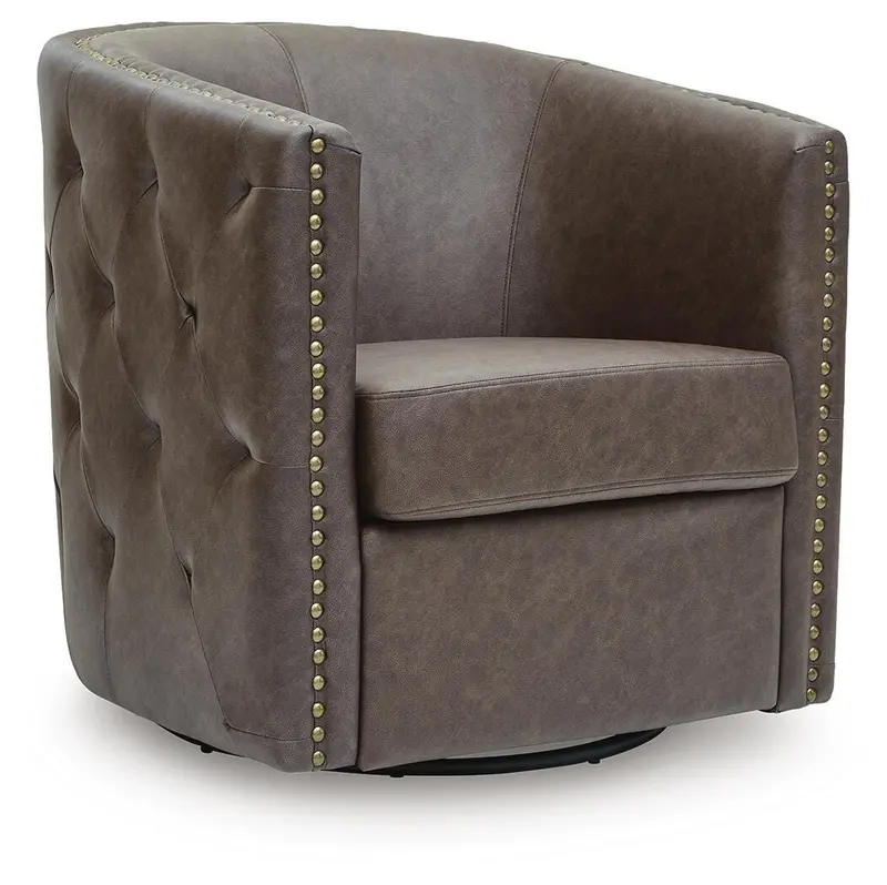Brentlow Granite-Finish Swivel Accent Chair