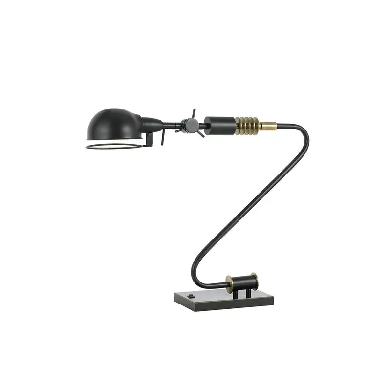 Bronze Desk Lamp – 21-Inch Metal Design with Dome Shade