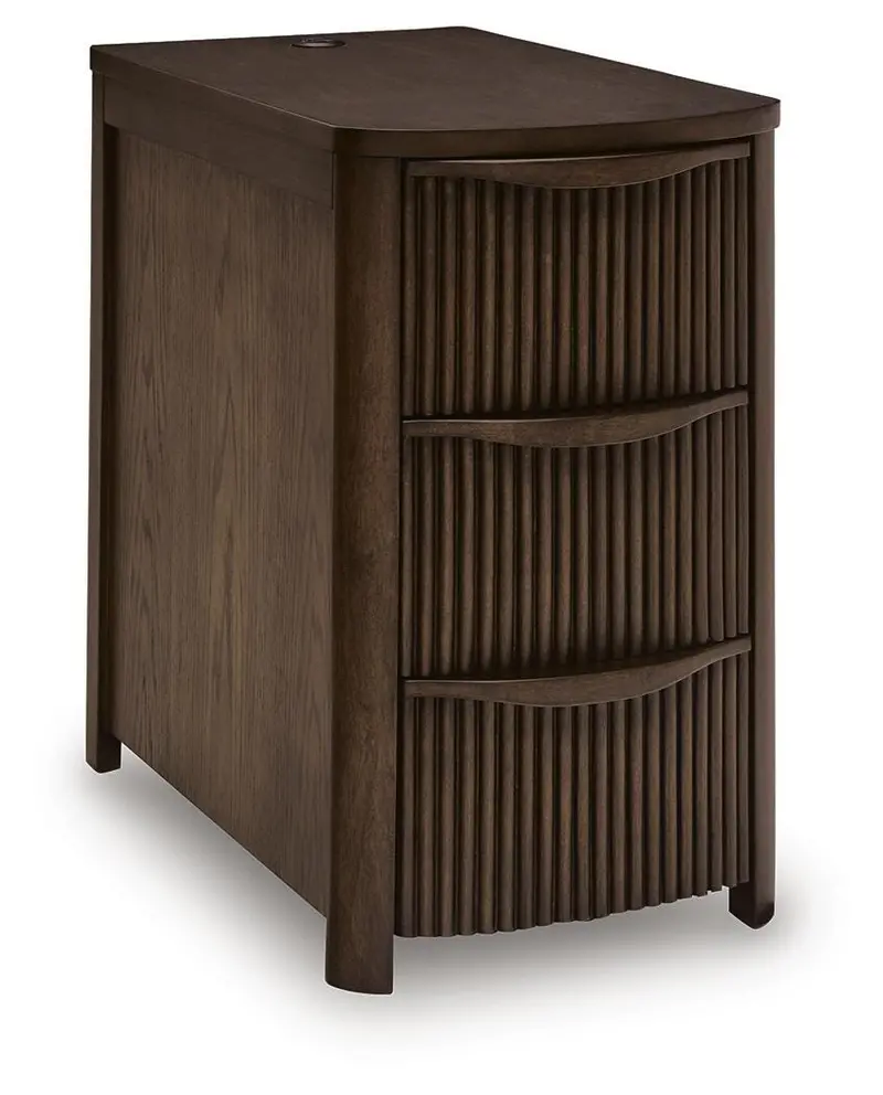 Camdill Dark Brown Compact Side Table for Chairs