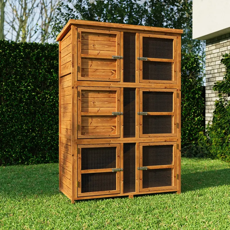 Chartwell 4ft Triple-Tier Guinea Pig Hutch – Compact Yet Roomy Habitat