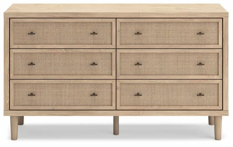 Cielden Two-Tone 6-Drawer Dresser with Contrasting Finishes