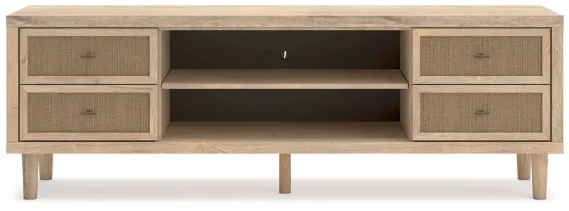 Cielden Two-Tone Extra-Large TV Stand with Optional Fireplace