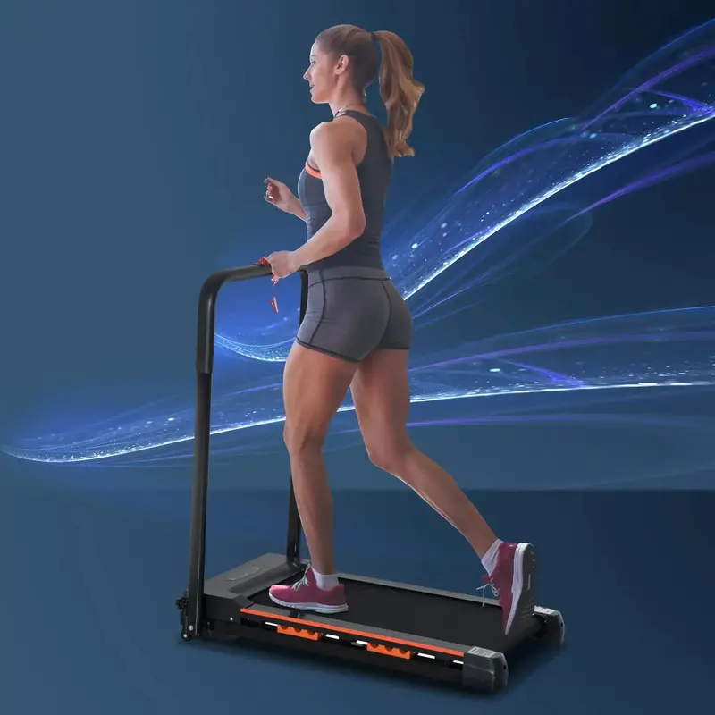 Compact Foldable Treadmill – 1–6 km/h Speed Range with Remote & Manual Controls | HOMCOM