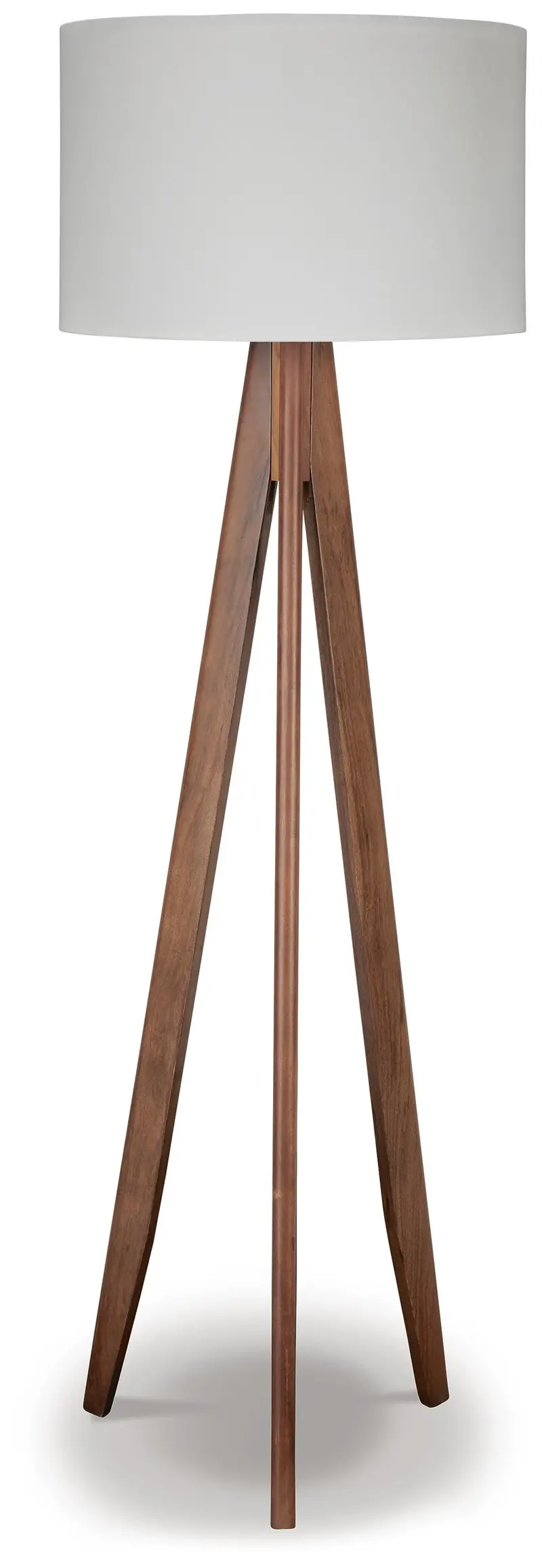 Dallson Natural Brown Wood Floor Lamp
