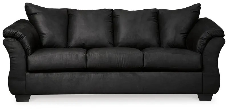 Darcy Black Contemporary Sofa