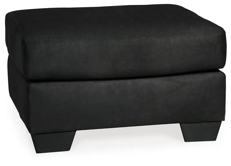 Darcy Black Matching Ottoman