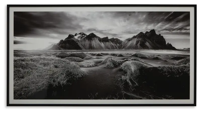 Delstone Black-and-White Abstract Wall Art – Contemporary Canvas Print