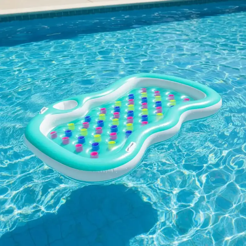 Double Designer Inflatable Lounger – Dual-Chamber Floating Lounge for Pool or Beach Relaxation | BESTWAY