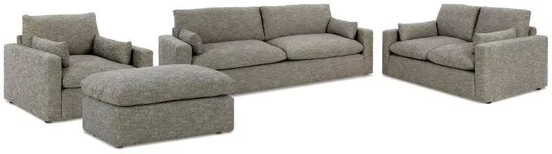 Dramatic Granite Modular Seating Collection: Sofa, Loveseat, Chair & Ottoman