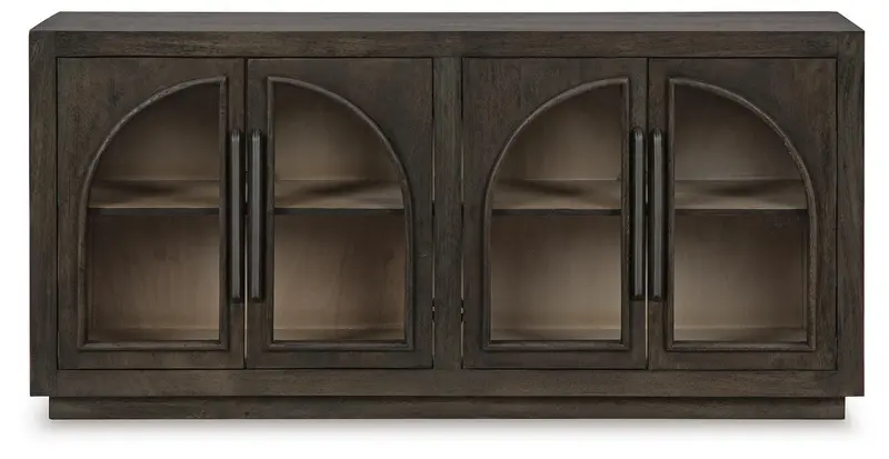 Dreley Grayish-Brown Shaker-Style Accent Cabinet