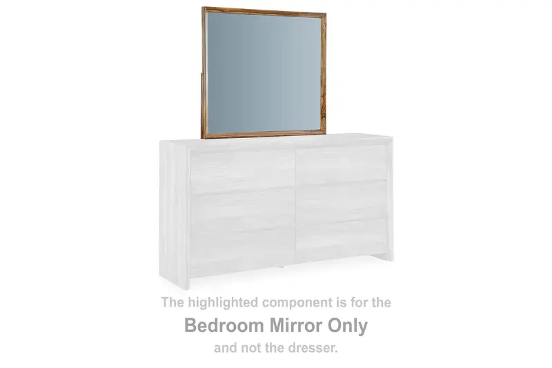 Dressonni Brown Panel Bedroom Mirror