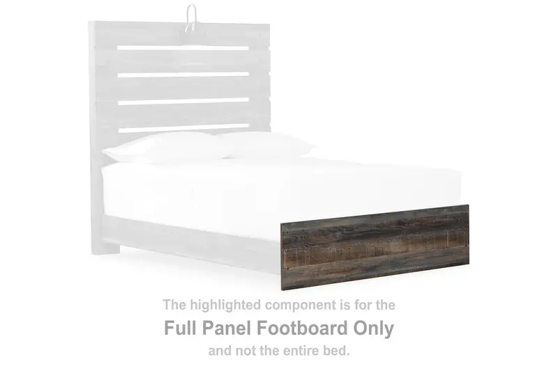 Drystan Full-Panel Footboard – Solid Wood Bed Base Component